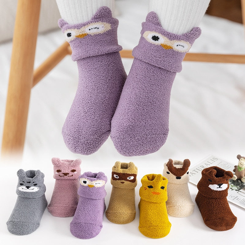 Chaussettes Antidérapantes Bébé en Coton