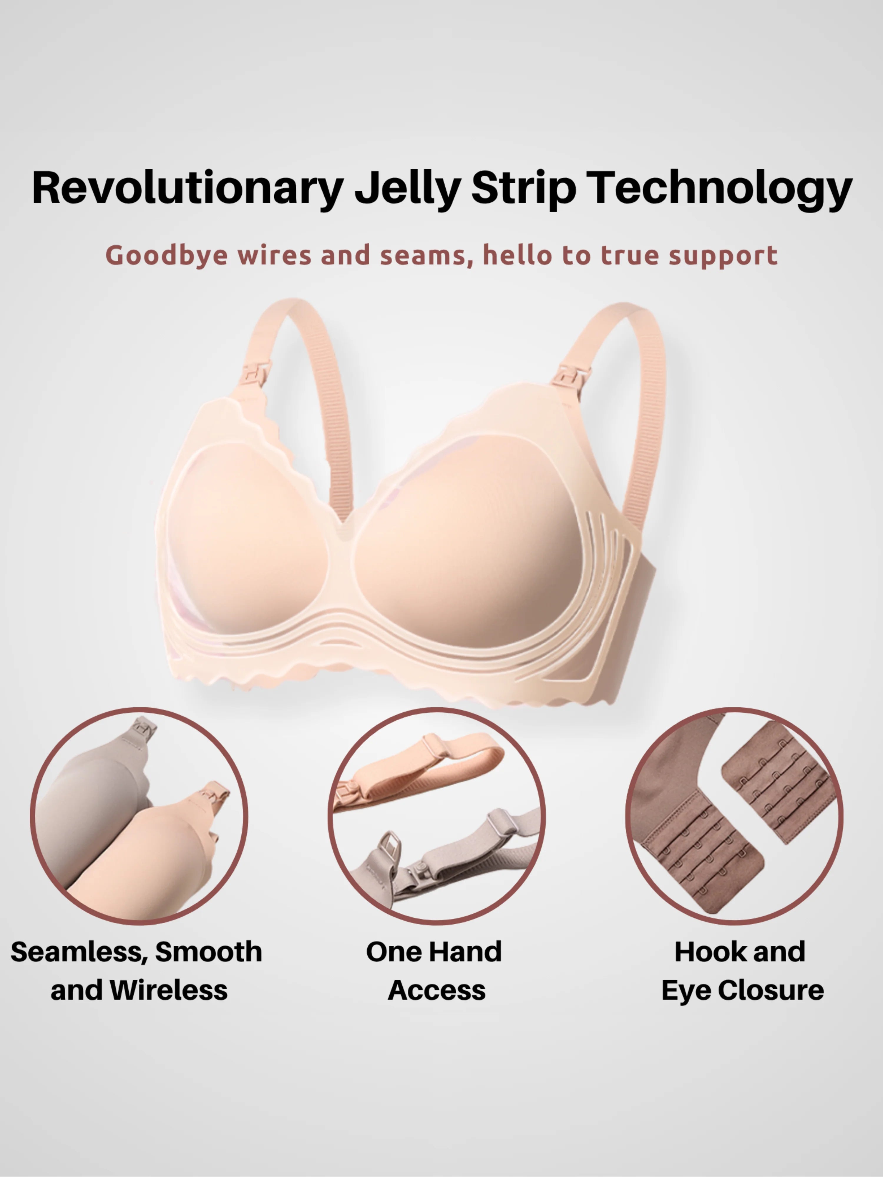 Soutien-gorge d'allaitement sans couture ultra doux