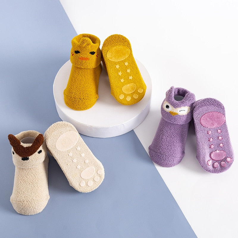 Chaussettes Antidérapantes Bébé en Coton