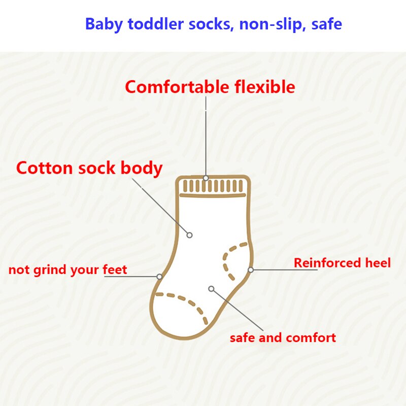 Chaussettes Antidérapantes Bébé en Coton